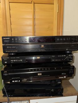 assorted dvd players & cd players