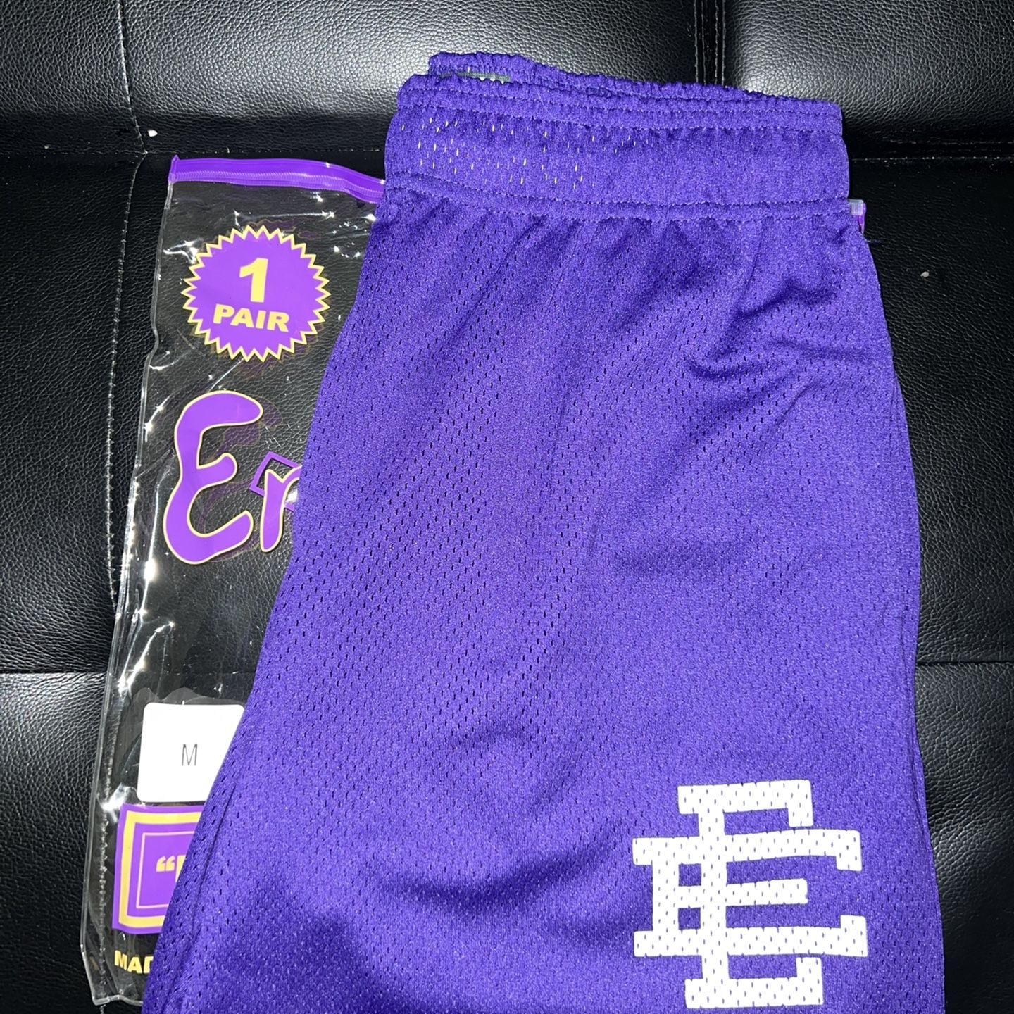 Eric Emanuel x Bape Shorts Purple Size Small
