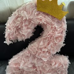 Pink Piñata Birthday 2 Years Girl 