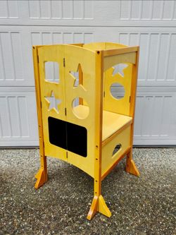 Foldable toddler kitchen learning tower