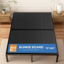 California King Bunkie Board 10mm (72" x 84") – Black Under Mattress Support, Anti-Sag & Noise-Free, Breathable Low Profile Bed Board for Metal Frame,
