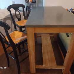 World Market Table/ Pottery Barn Chairs