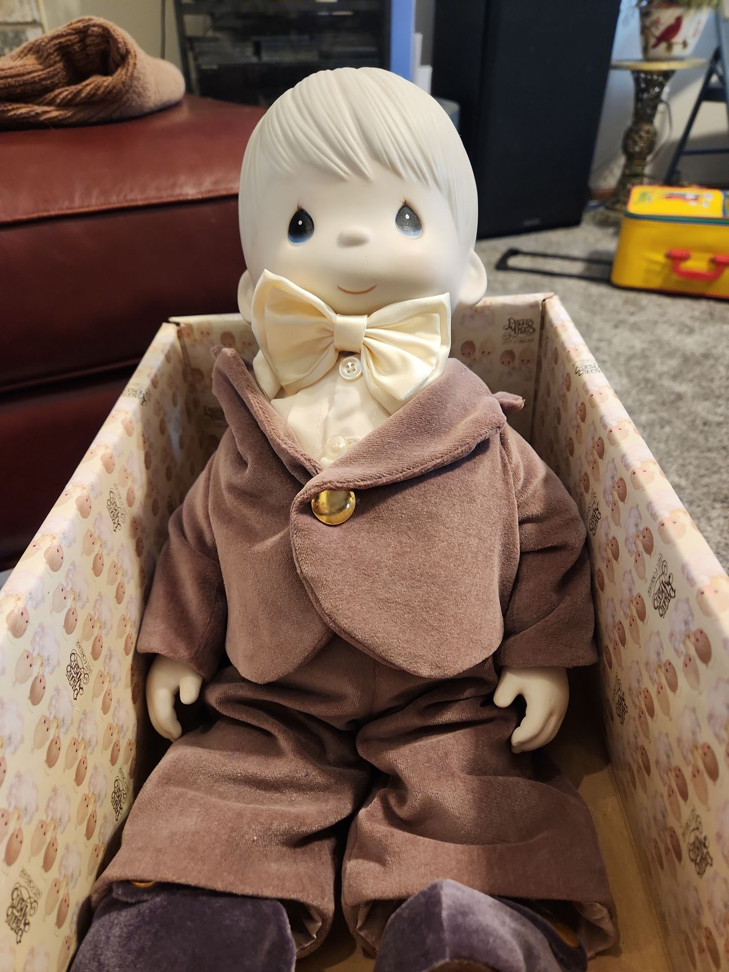 Precious Moments Cubby Porcelain GROOM DOLL by Enesco 1982 E-7267B