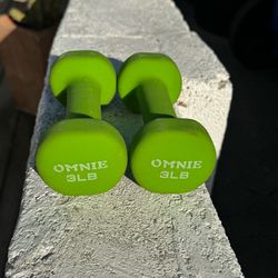 2 x 3 Lb Omnie Weights Green (Silver Lake)