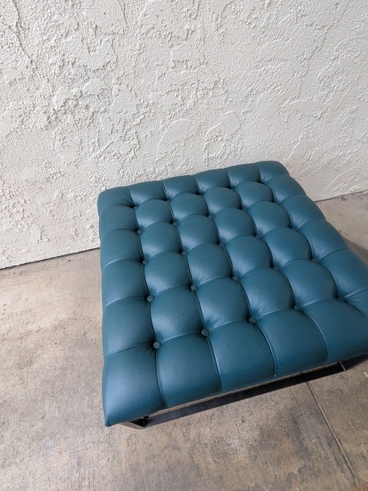 Leather Ottoman