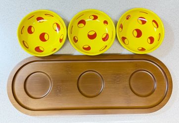 Pickleball designed Snack / dip bowls - pickleball design