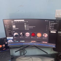 Samsung 4k Curved Monitor 