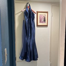 May Queen Ball Gown Navy Blue  Size 10