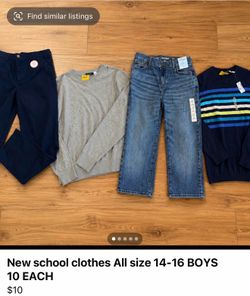Boys school clothes NEW