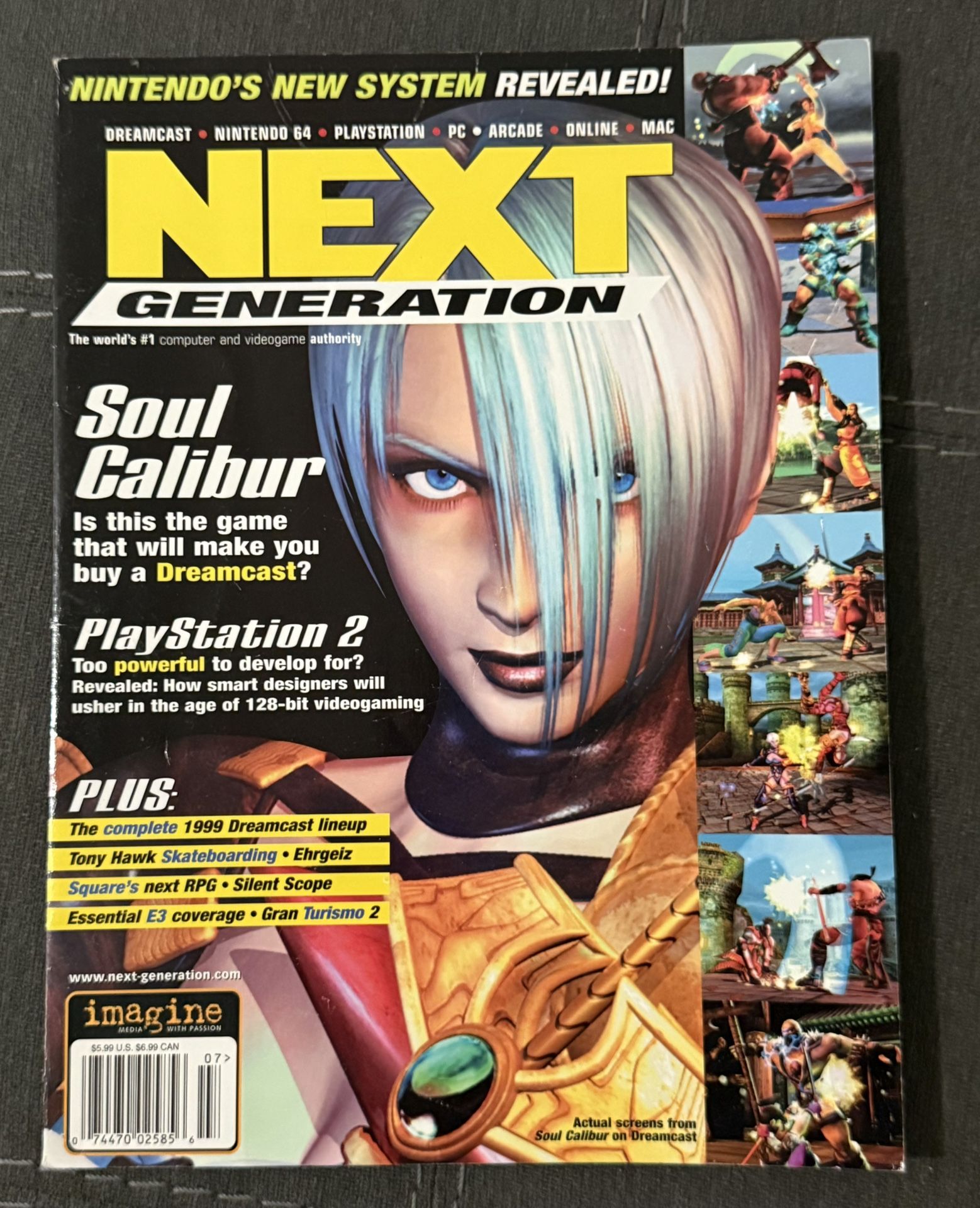 Next Generation Magazine July 1999 Issue 55 Soul Calibur Sega Dreamcast PS1 PC