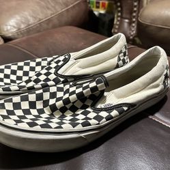 Checkered Vans 