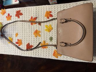 Kate Spade Pebbled Leather Satchel Crossbody In Blush Nude