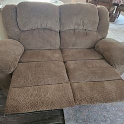 Cloth Loveseat Recliner