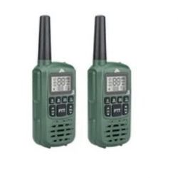 Ozark Trail Ozark Trail Two Way Walkie Talkie, IPX4, 22 Channel, Green, 2 Pack