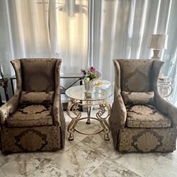 Oversized Wingback chairs 🎄🎅🎄