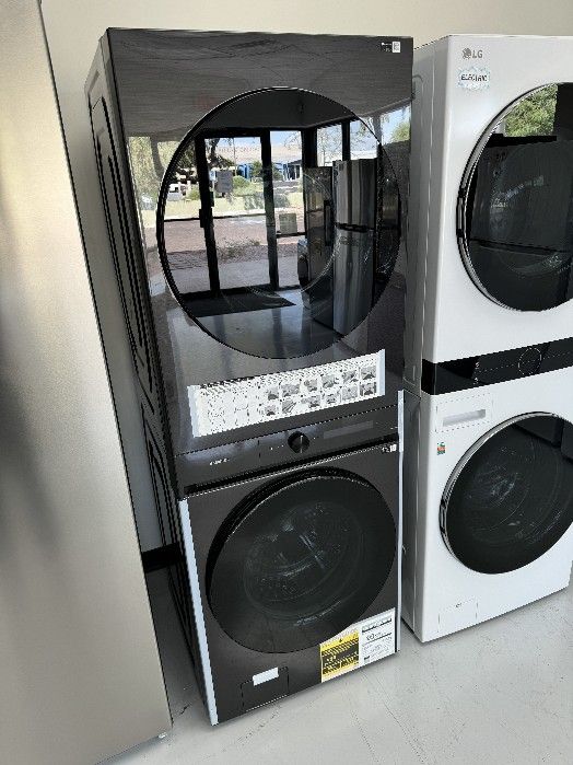 New Washer Dryer Tower Black Smart with Warranty