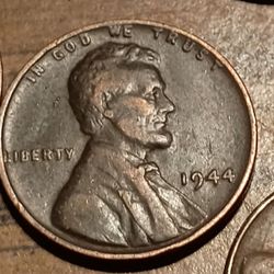 1944 No Mint Mark Penny