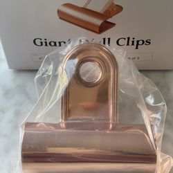 Rose Gold Metal Wall Clips
