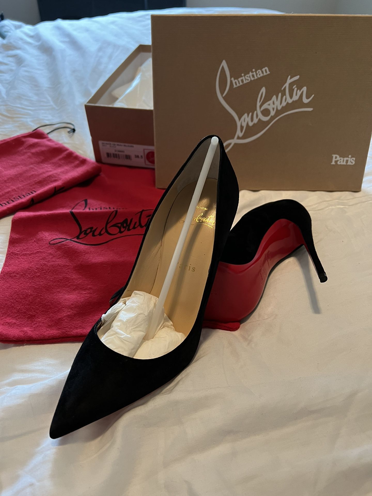 Louboutin Red bottoms - 120MM Size 7.5 (Euro 38.5) 