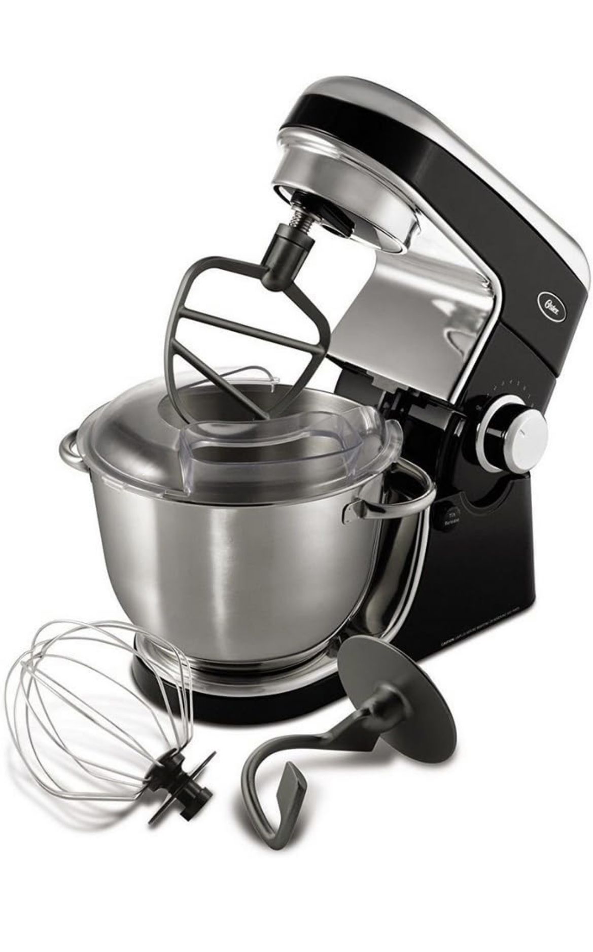 Oster FPSTSMPL1 Planetary Stand Mixer, Black, 4.5 qt
