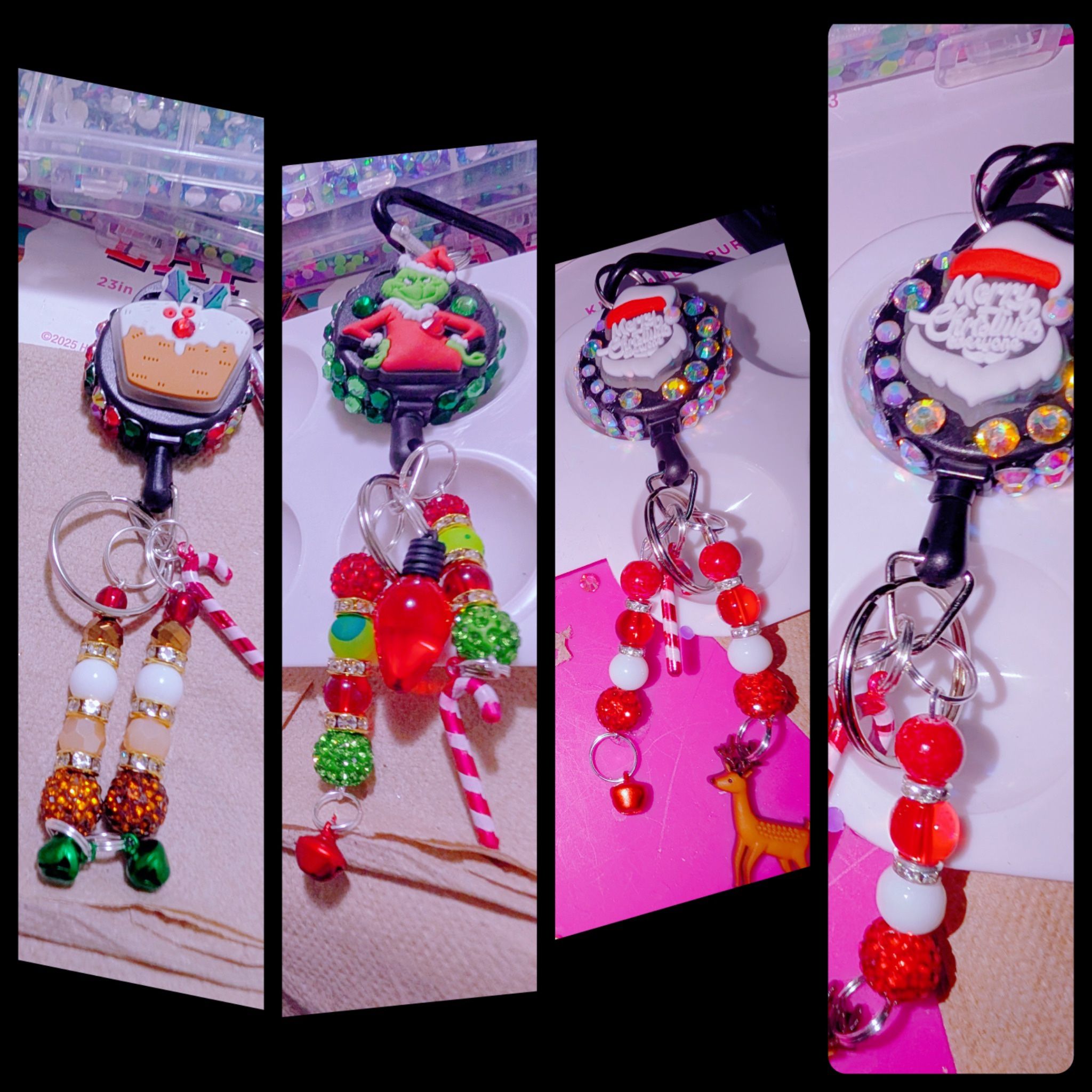 Christmas Handmade Key Chain $10 Each