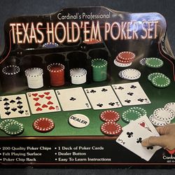 NEW Vintage 2003 Cardinal’s Professional Texas Hold’em Poker Set