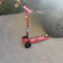 Micro Scooter With Double Wheel In The Back For Stability