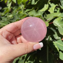 Star Rose Quartz Sphere 