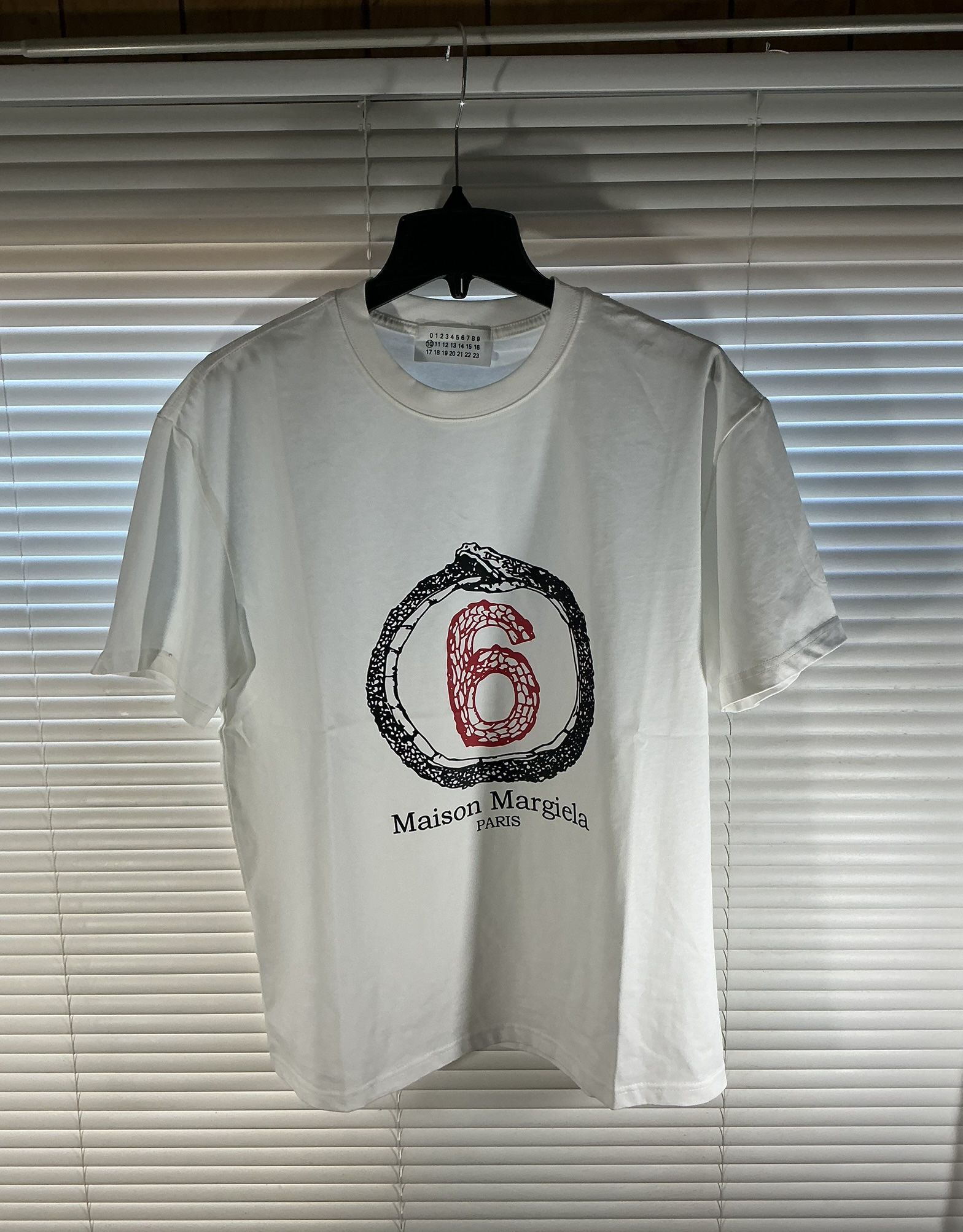 White Maison Margiela Paris Snake Tee