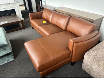 Leather sectional