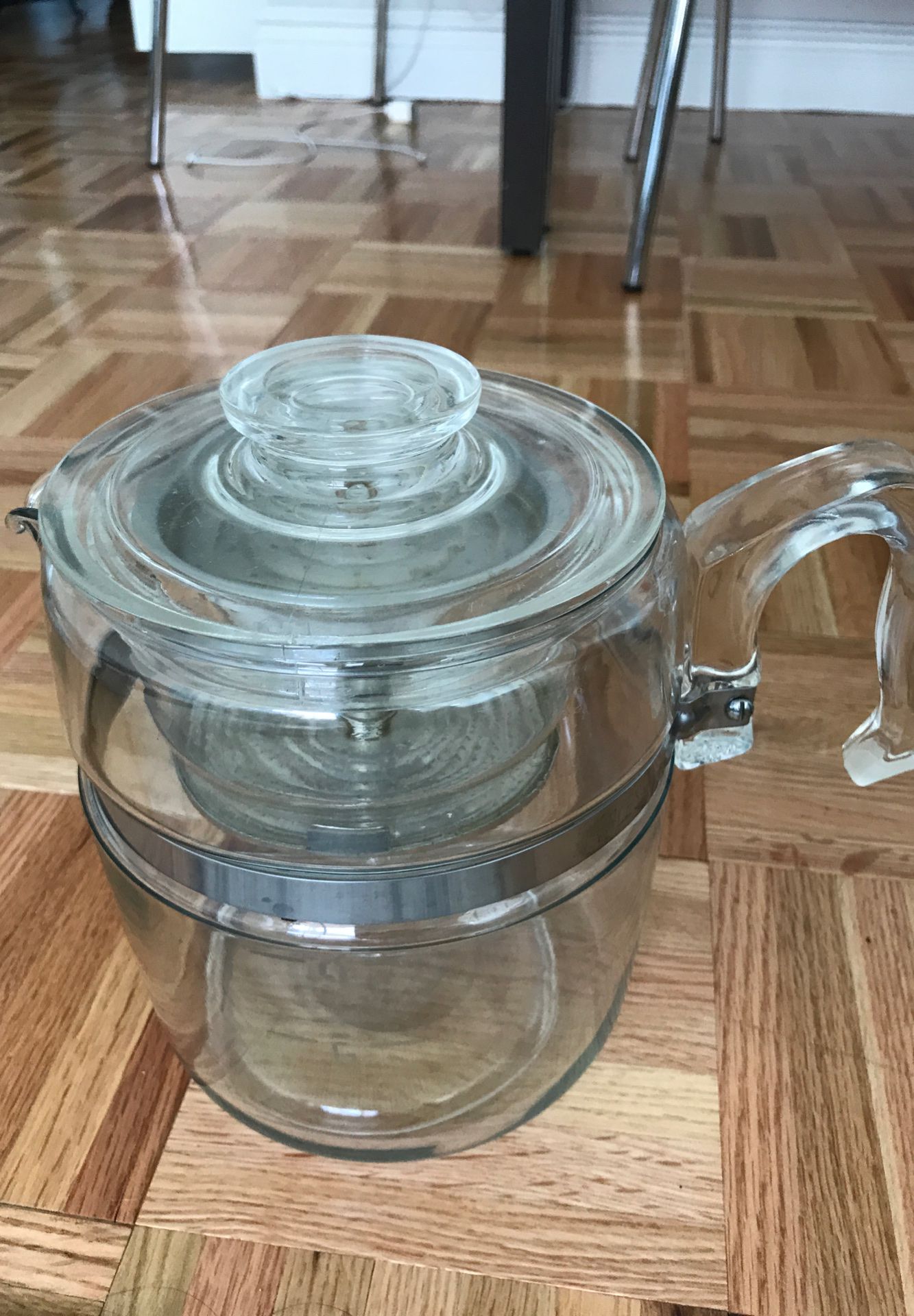 Stainless PYREX tea pot made in the USA