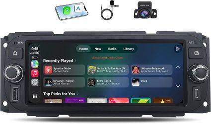 Car Radio Stereo for Dodge Ram 1 3-2005: 6.8 Inch 1280x800 IPS Touchscreen Upgrade with Wireless CarPlay/Android Auto Bluetooth WiFi G