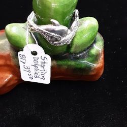 Sterling Dolphin Ring- Located In Shelton 