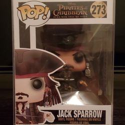 Funko Pop Figure Jack Sparrow #273 & Protective Case 