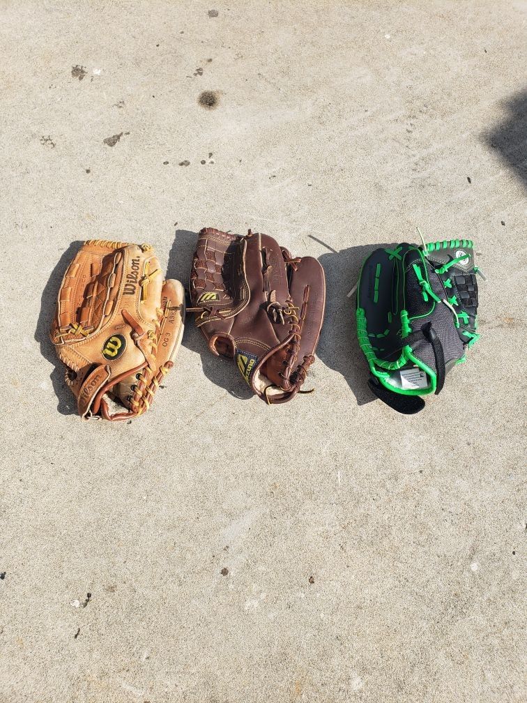 Baseball Softball Gloves - $25 Each