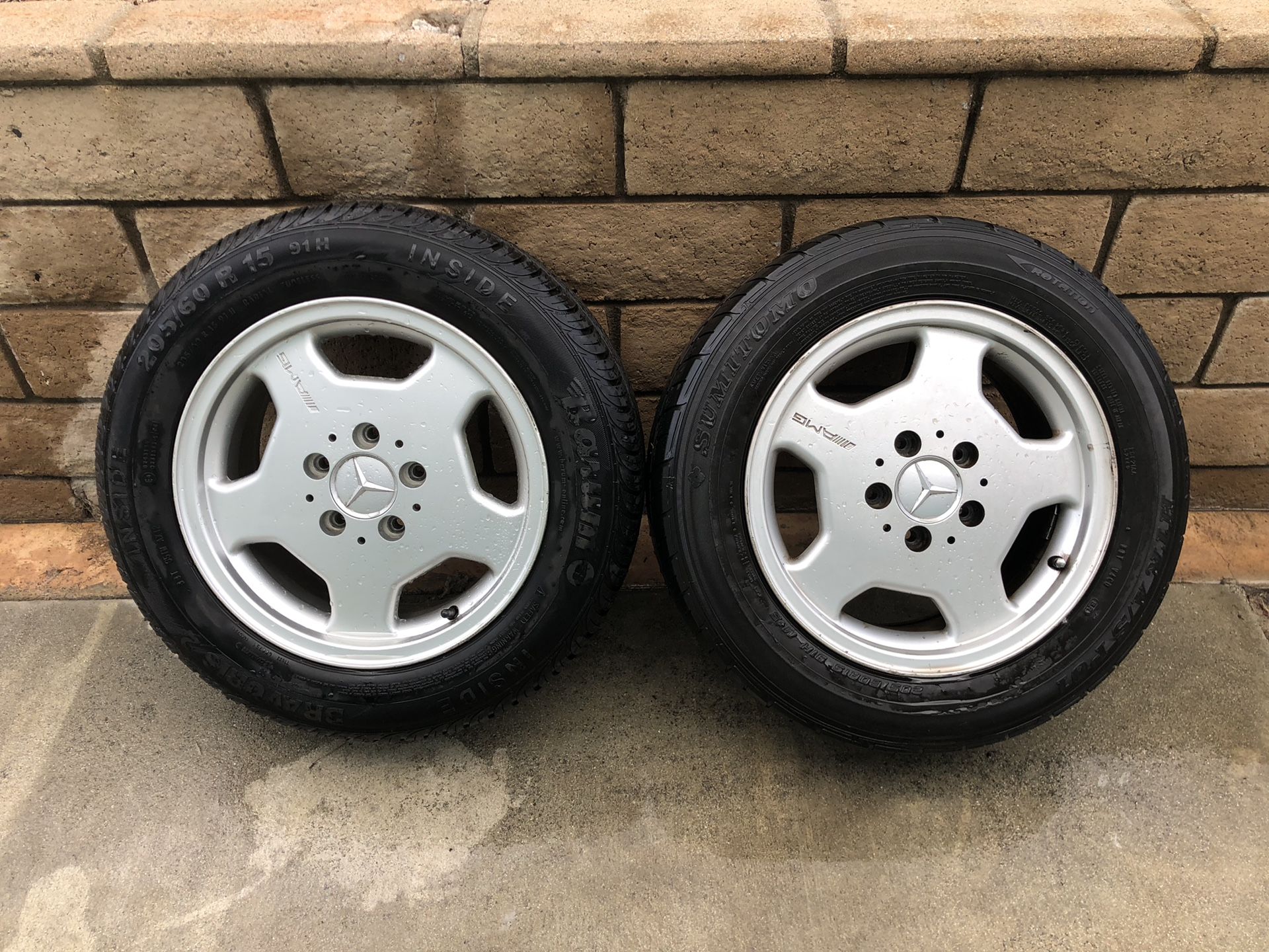 Mercedes Benz AMG Monoblock 15 Inch Wheels Rims