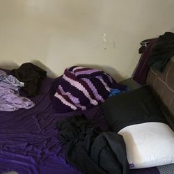 Purple Plus Queen Mattress And Bed Frame Only A Few Months Old Mattress Protector Always On