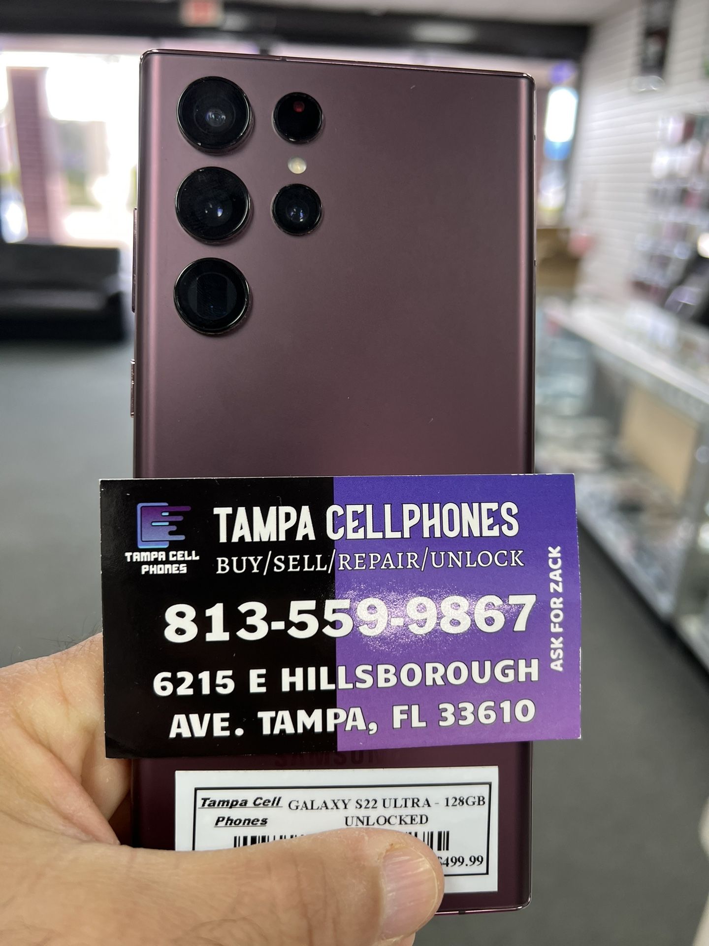 Samsung Galaxy S22 Ultra Unlocked 128 gb excellent condition! $450