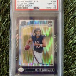 2024 Optic Rated Rookie Caleb Williams Purple Shock