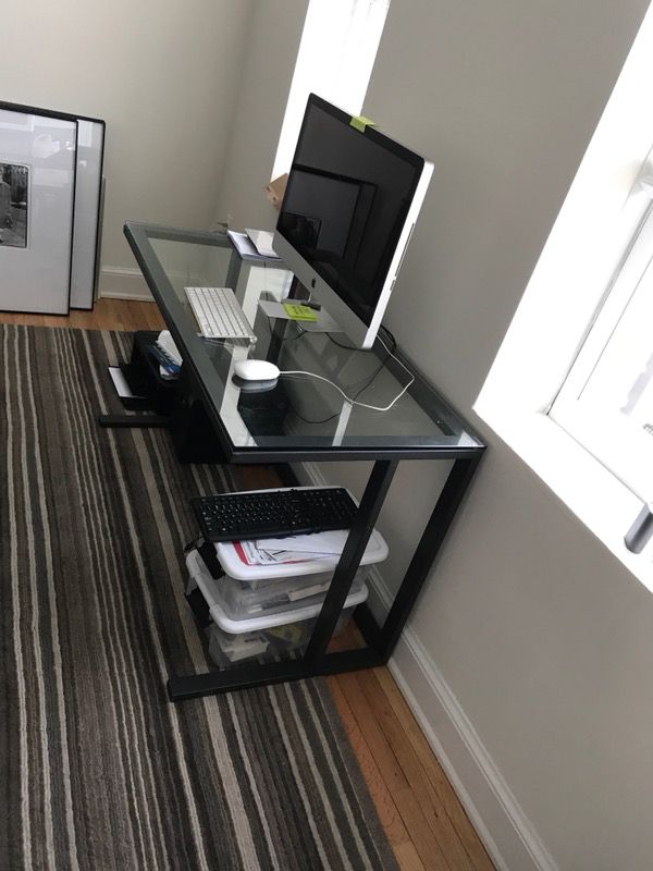 Crate And Barrel Pilsen Desk In Graphite Includes Local Delivery