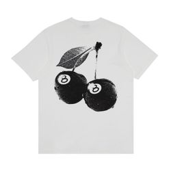 Stussy 8 Ball Cherries Tee White