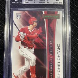 Shohei Ohtani 2018 Rookies & Stars Green RC#1 S/N#1/5 BGS 9