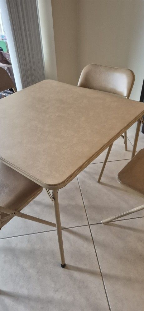 Card Table & 4 chairs