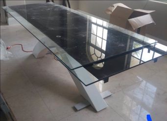 glass tokyo extendable table