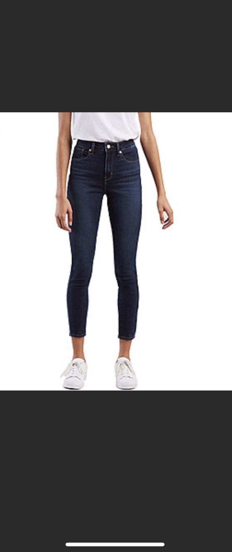 Levi’s 721 High-Rise Skinny Ankle Jeans In Size 28