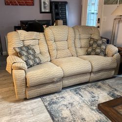 Dual Recliner Sofa And Sleeper Sofa Set