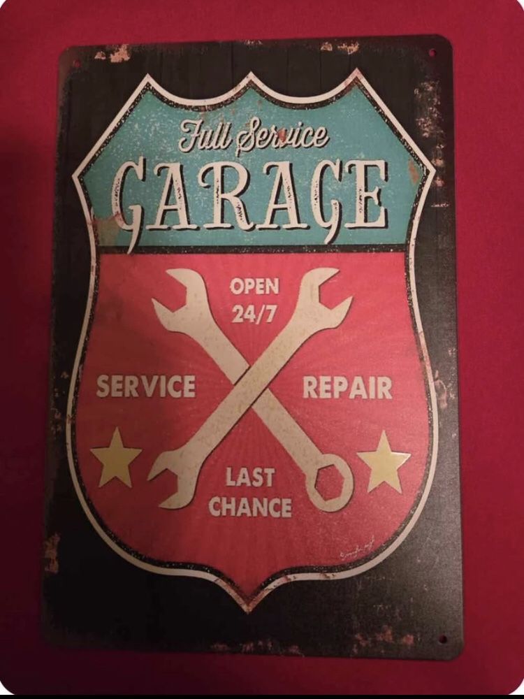 Full Service Garage Sign (7- 7/8" X 11- 3/4")