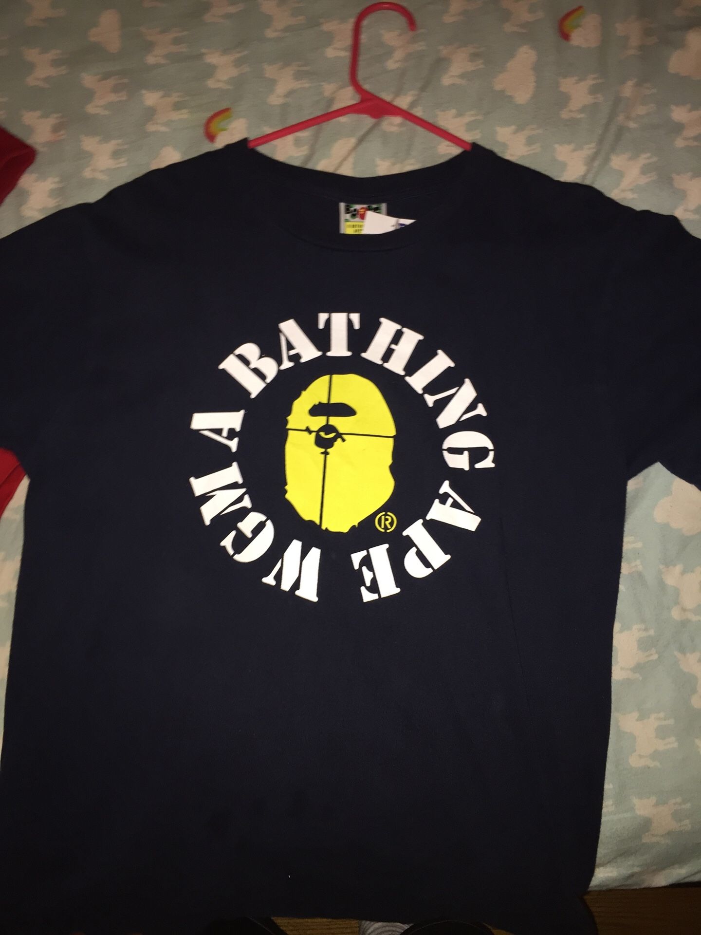 Bape tee shirt size large