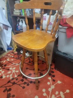 solid oak bar stools 2 Of Them