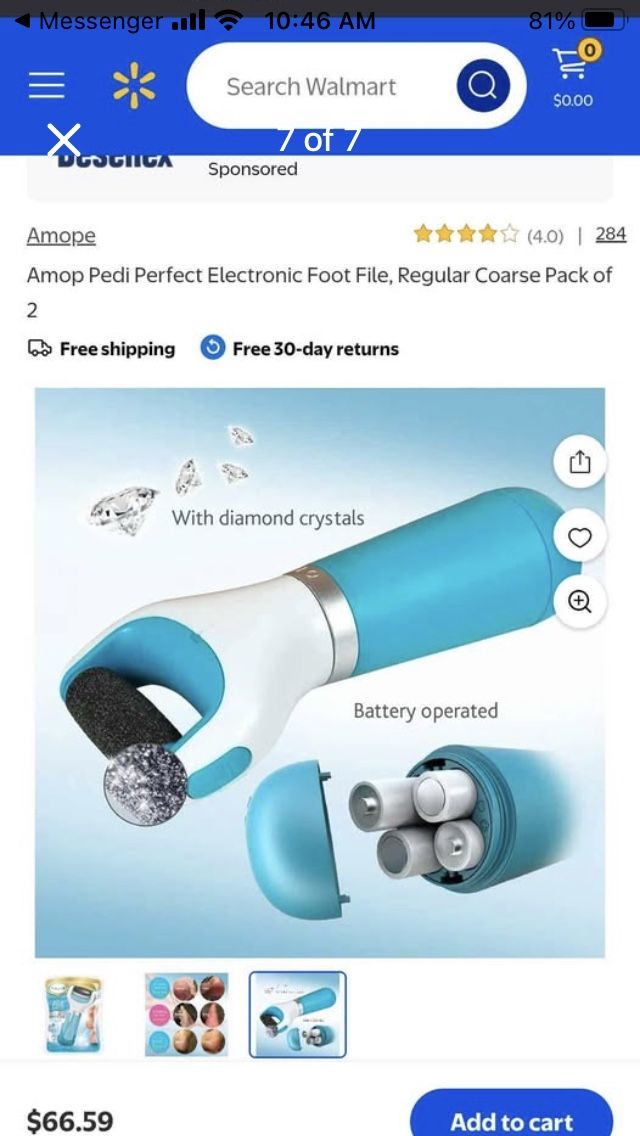 Amope pedi perfect electronic foot file trying to make money for move and funeral expenses